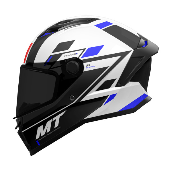 MT Helmets Mt stinger 2 zivze a7 gloss black white blue